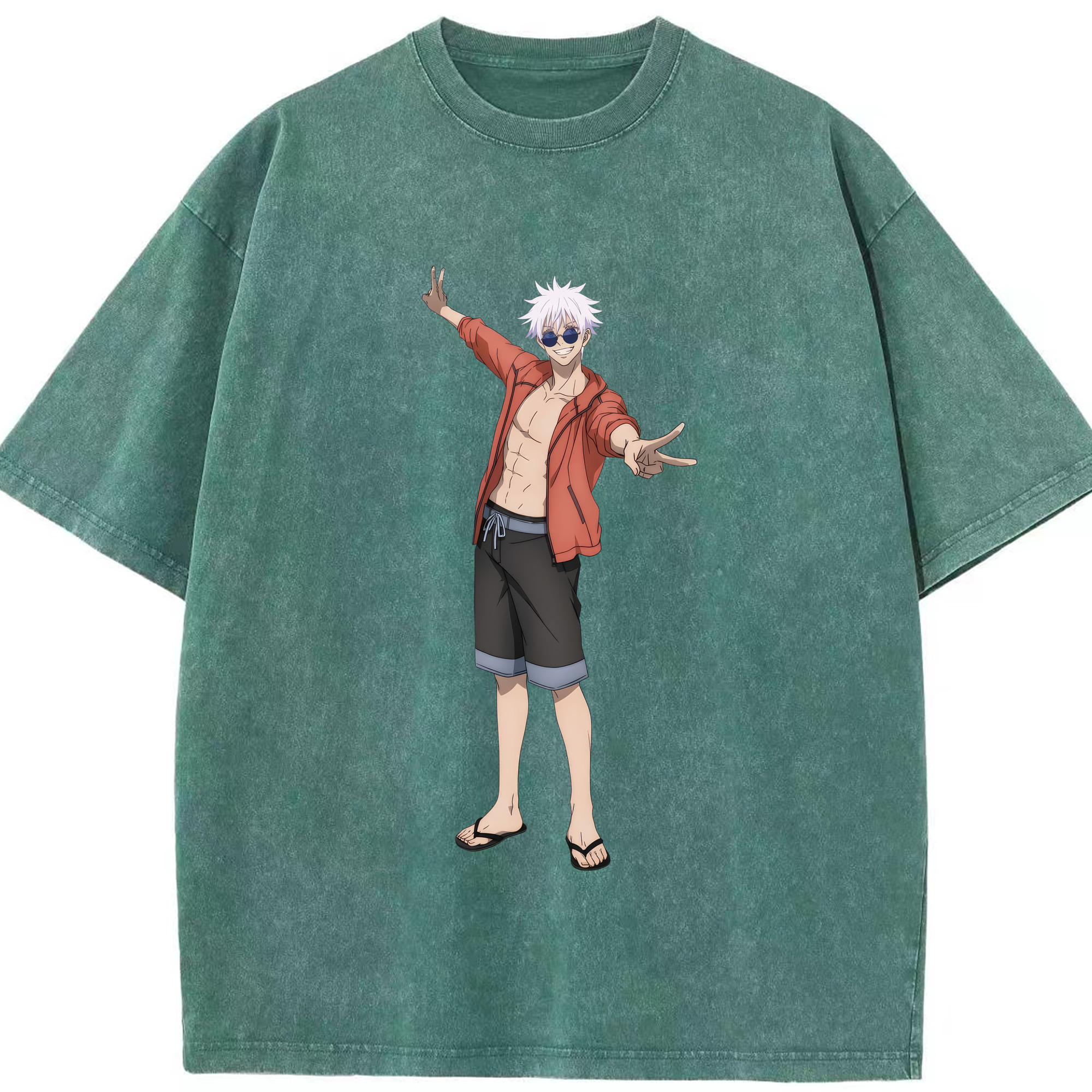 （画像用） 呪術廻戦 Jujutsu Kaisen 綿100% ヴィンテージ風 半袖Tシャツ（フロントプリント）